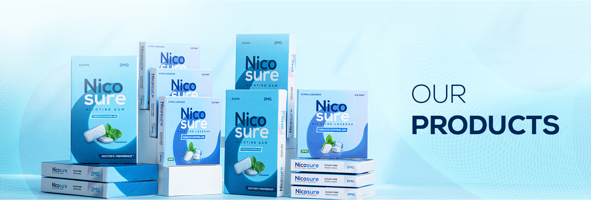 Nicotine gums & lozenges for tobacco urge control - Nicosure