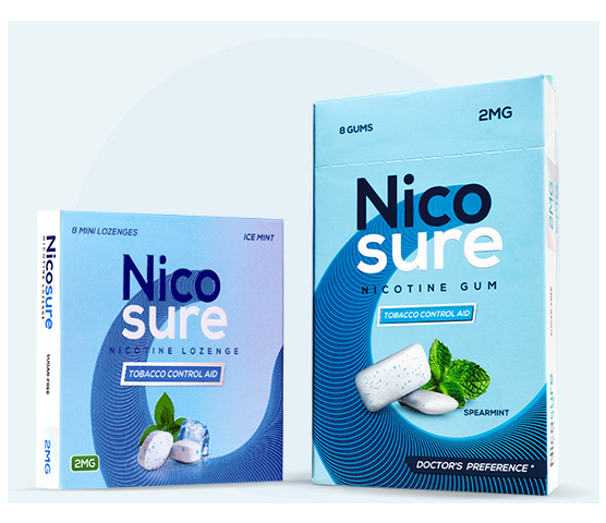 Nicotine gum & lozenge packs - Nicosure