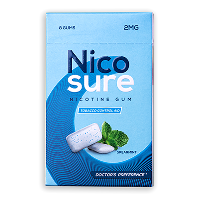 Nicosure 2mg nicotine gum pack- Nicosure