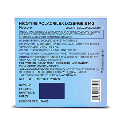 Nicotine lozenges indications & dosage - Nicosure