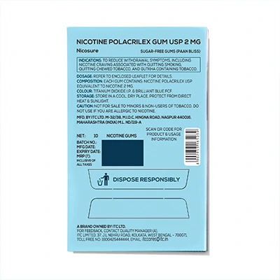 Nicosure Nicotine Gums – 2mg (Paan Bliss)