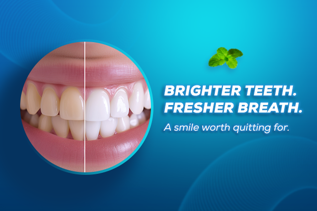 Effects of quitting nicotine on teeth