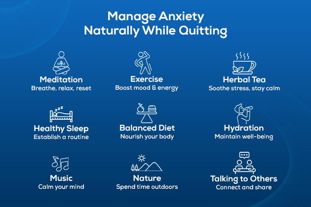 how to manage anxiety while quitting tobacco