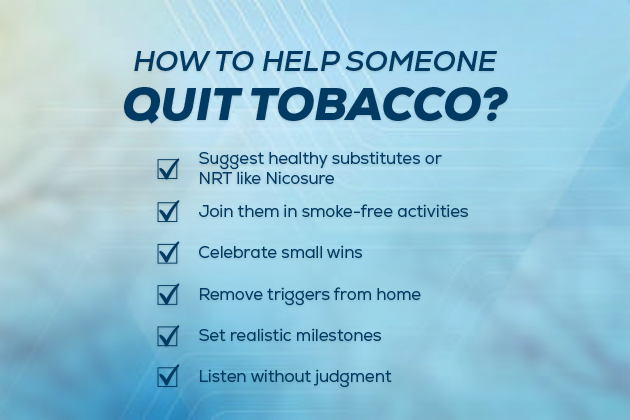 ways to help someone help quit tobacco