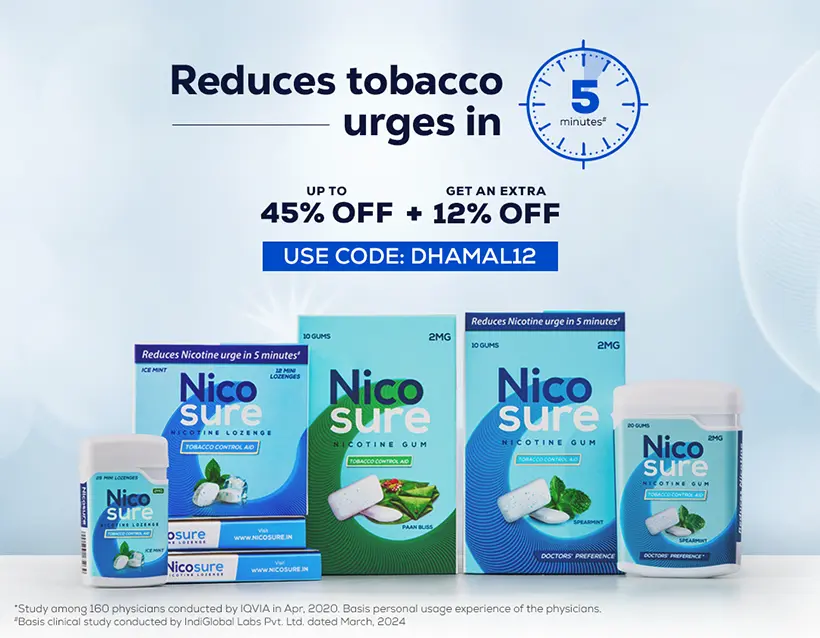 Nicosure Nicotine Replacement Therapy Products for Quitting Tobacco