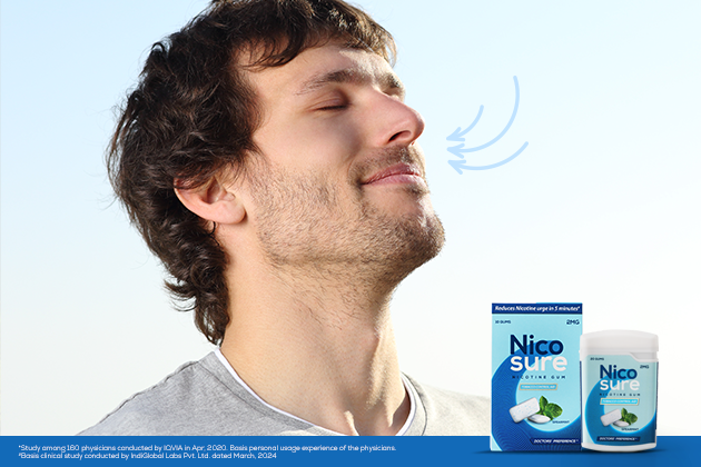 Nicotine gums and lozenges for trigger