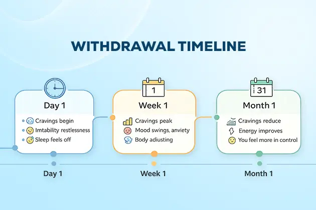 addiction Withdrawal Timeline